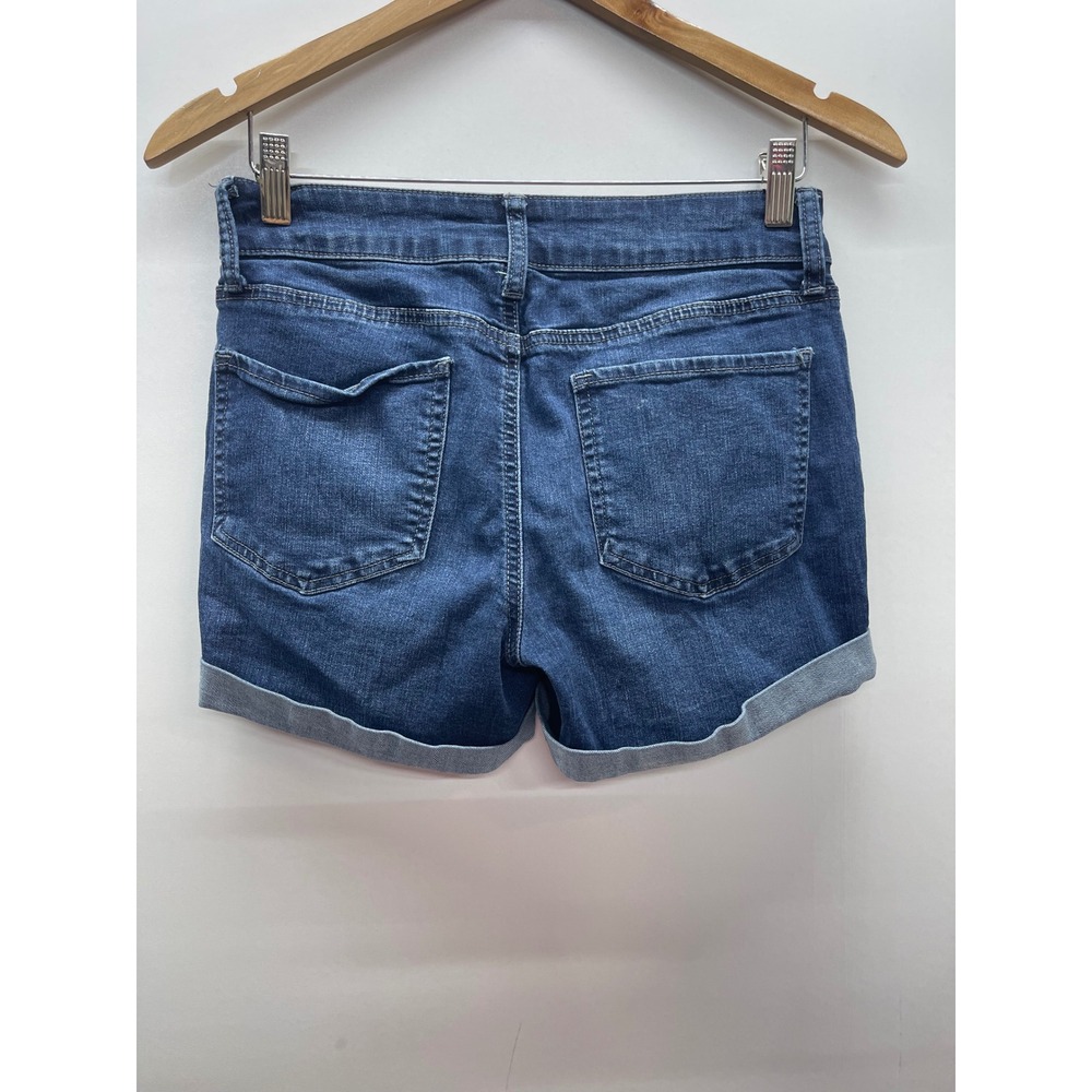 So Women's Dark Wash Cuffed Denim Jean Shorts Size 7 JG81D006RW2 - Picture 2 of 4